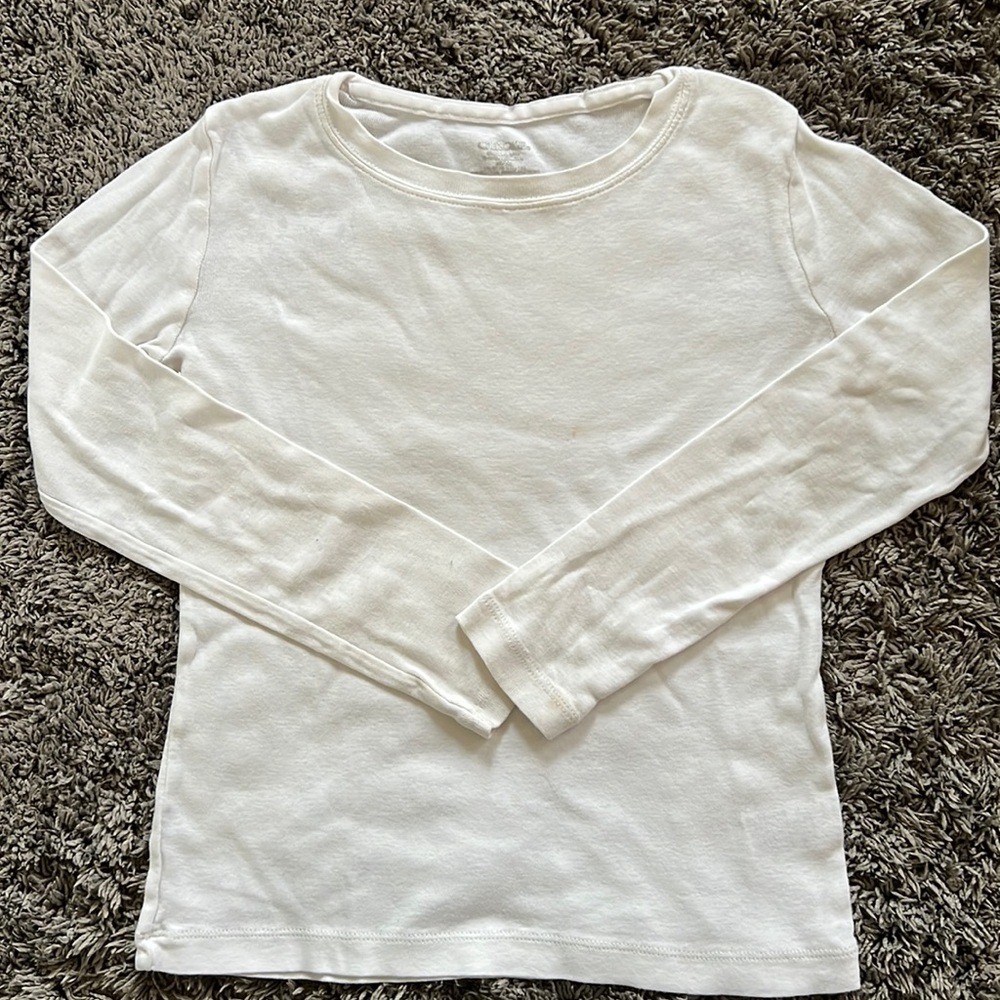 White long sleeve tee. Size M